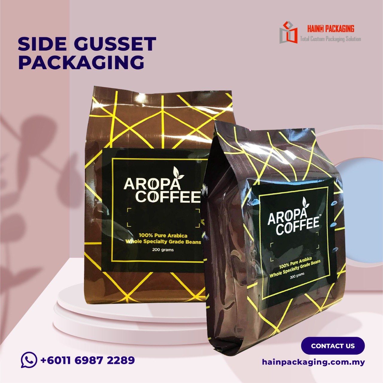 Aluminium pouch packaging retort barrier bag Singapore