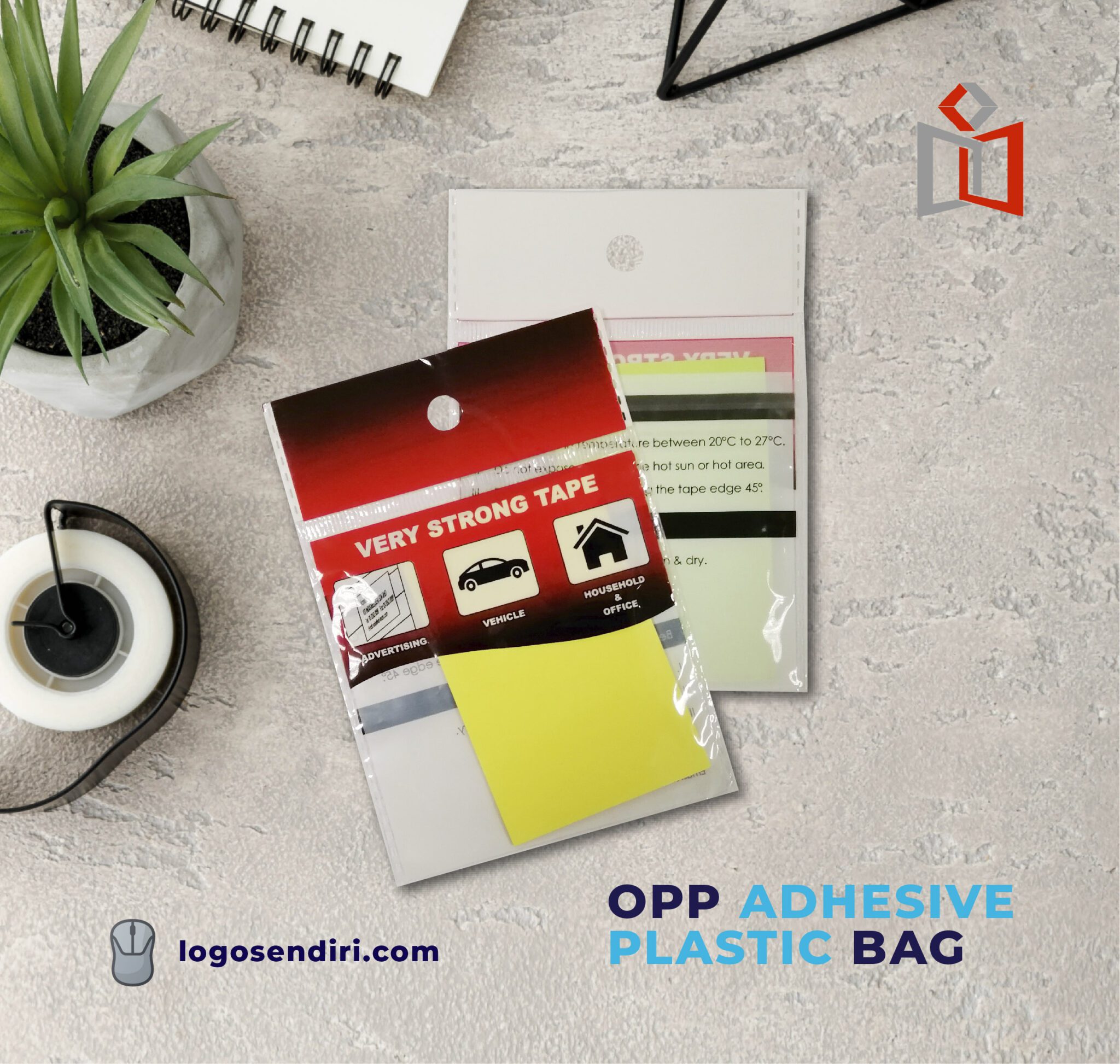 Die cut handle plastic bag shopping bag Singapore
