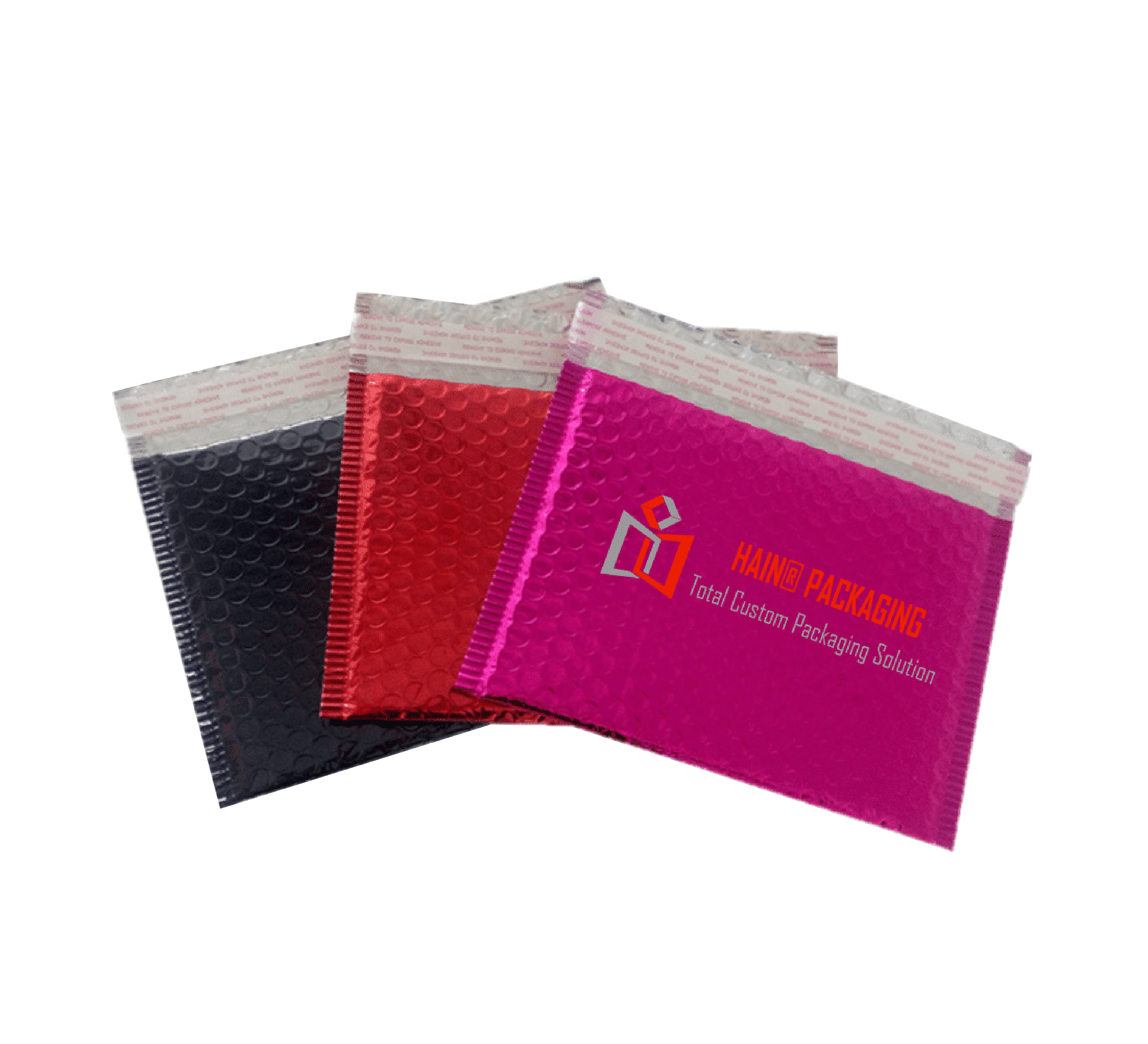 Courier mailing bag with bubble lining for protective shipping