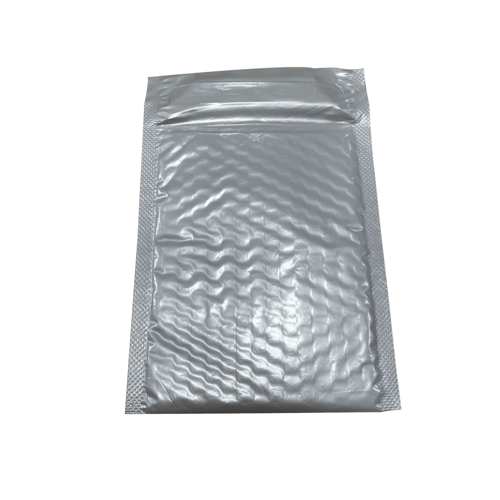 Bubble courier mailer with protective padded lining