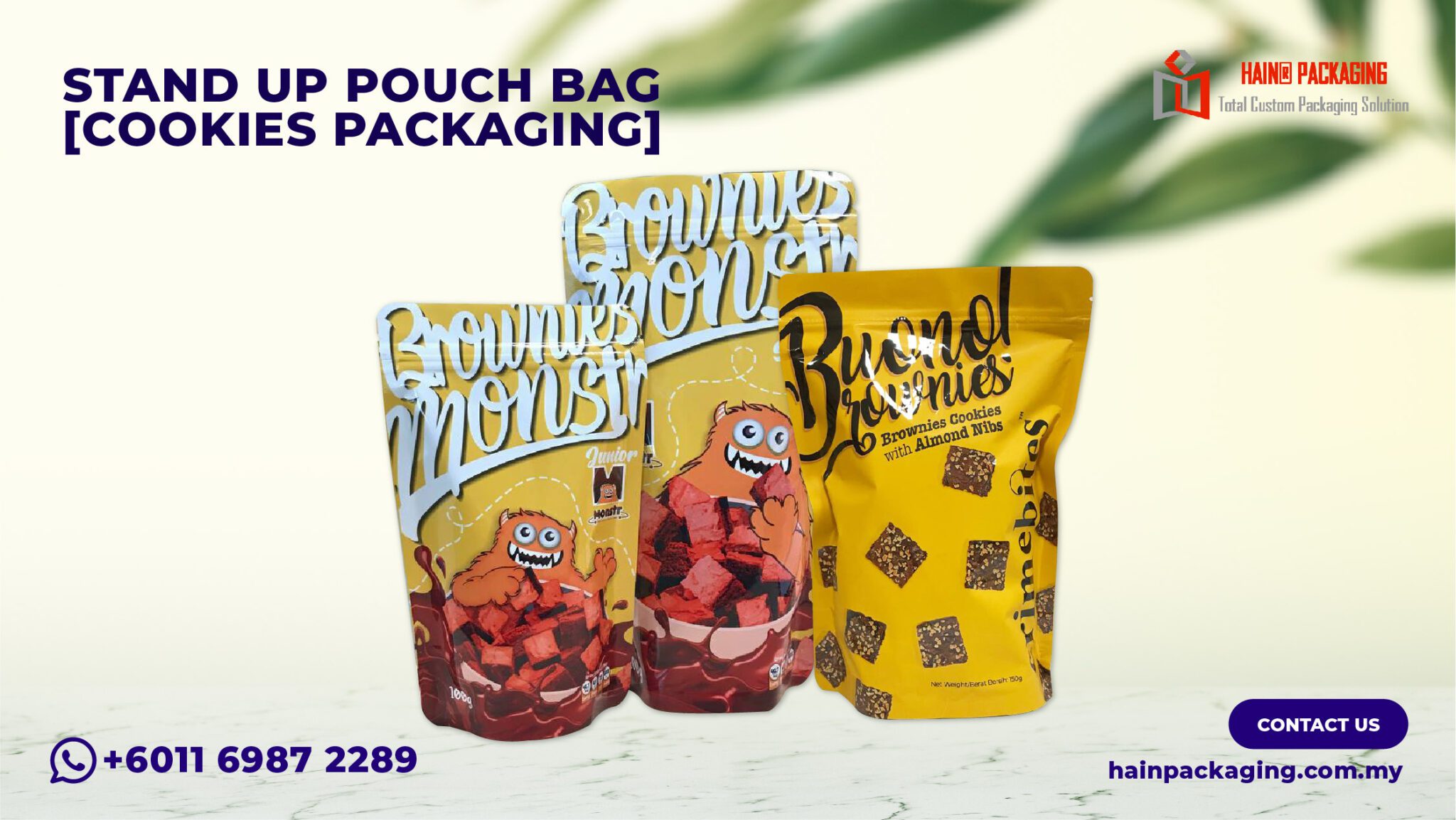 Laminated food packaging pouch barrier film Singapore