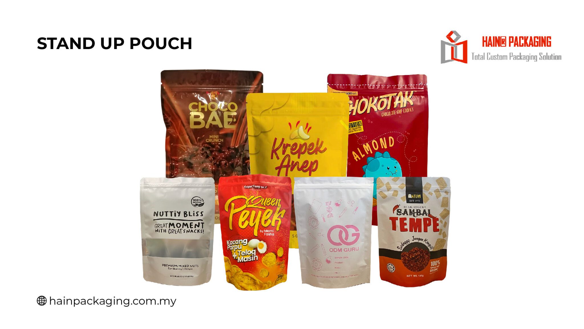 Stand Up Pouch bag doypack flexible packaging Singapore
