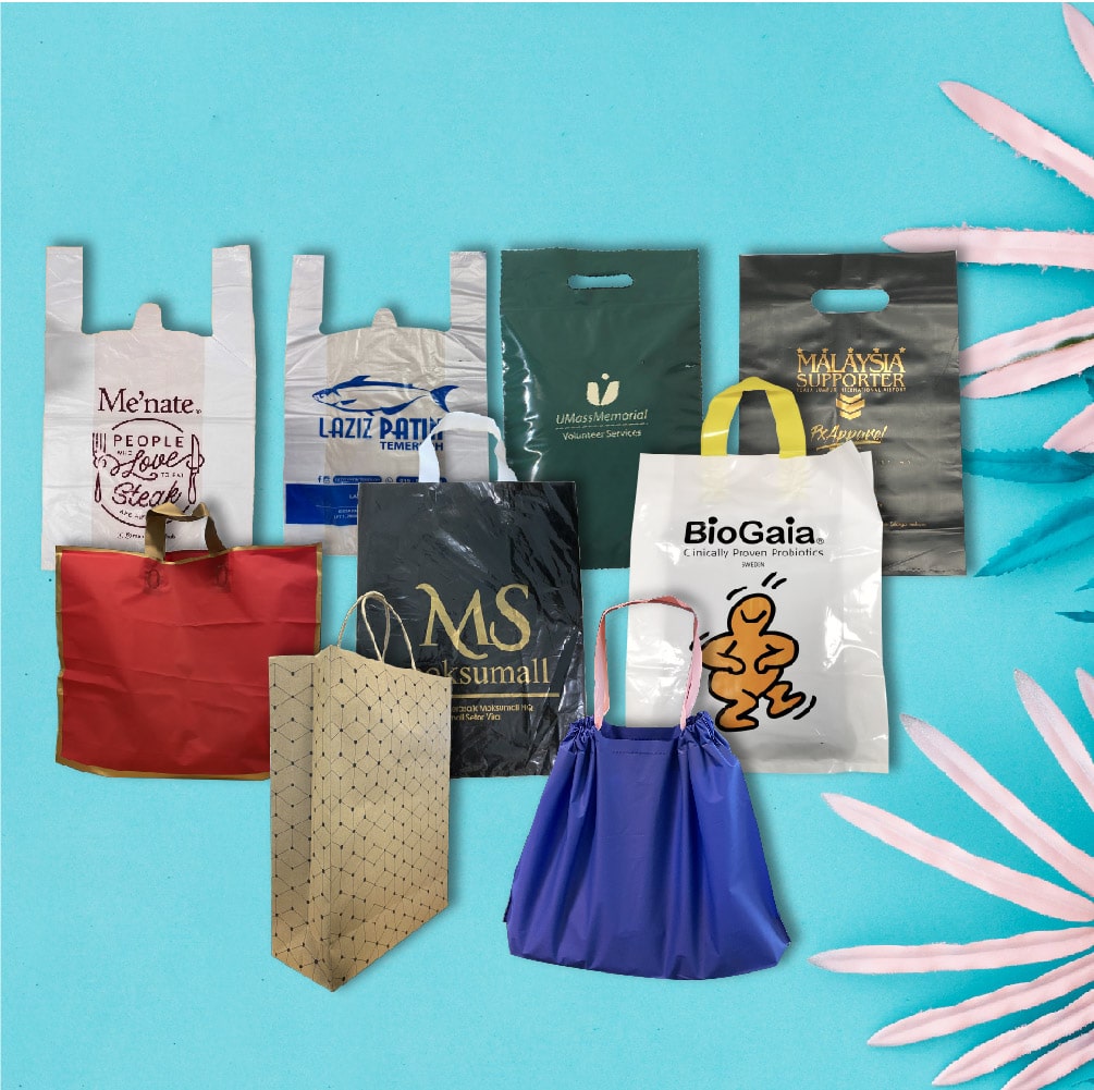 Soft loop plastic bag handle bag shopping Singapore