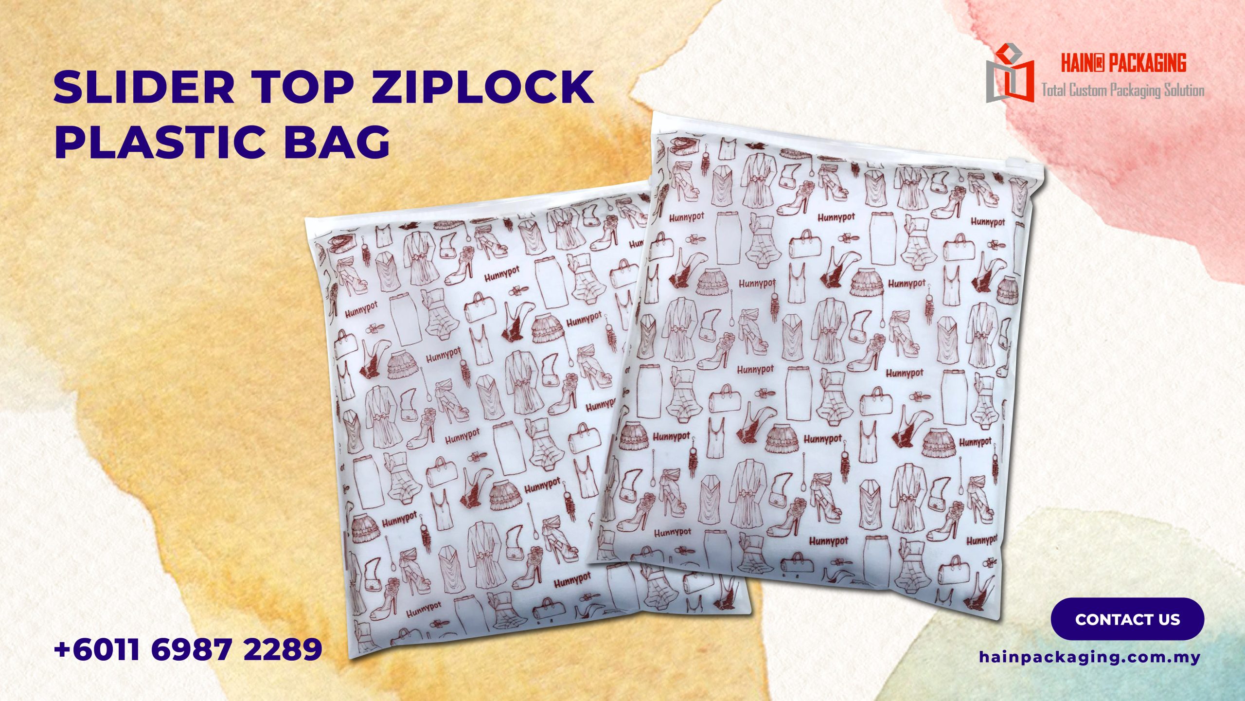 Custom Printed Plastic Bags Singapore — A Complete Customisation Guide Custom printed slider top plastic bag with full-colour branding