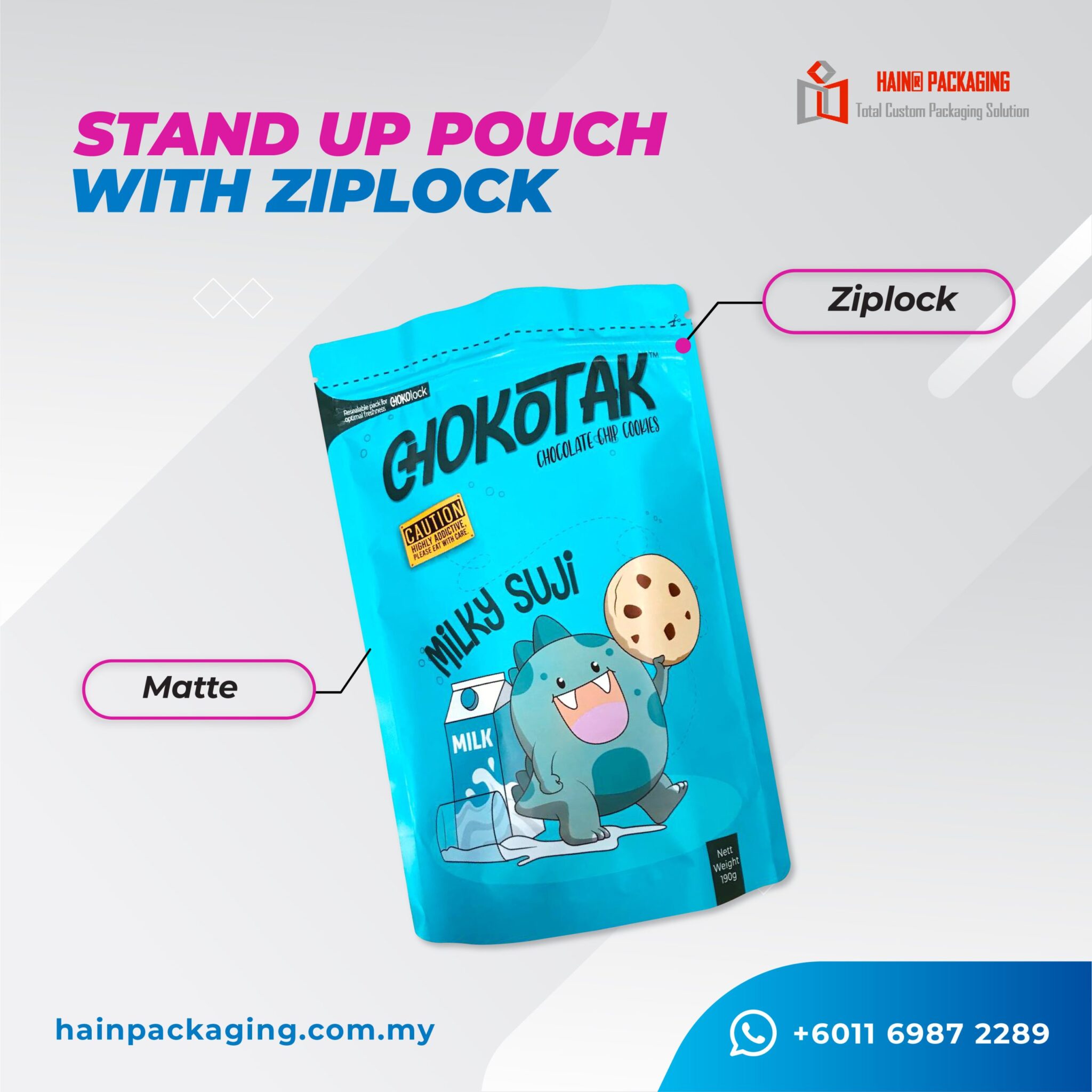 Stand Up Pouch bag doypack flexible packaging Singapore